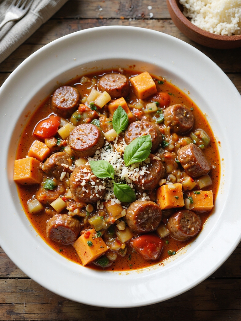 slow cooked italian sausage rag