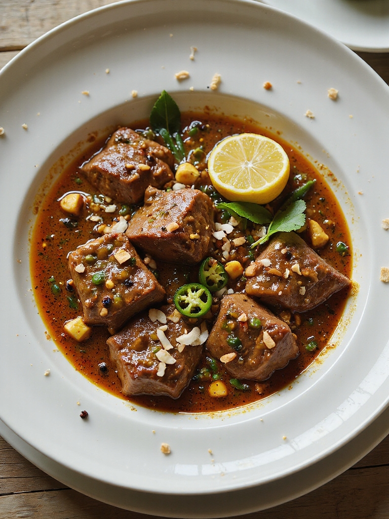 slow cooked kerala peppered beef