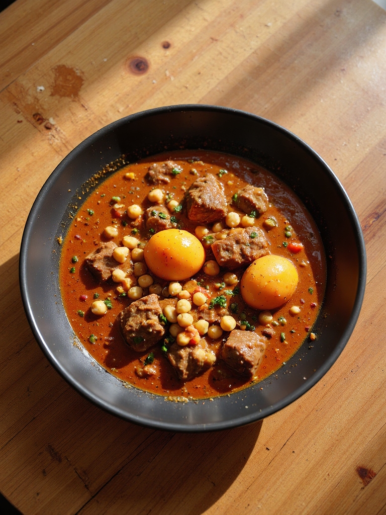 slow cooked moroccan beef stew
