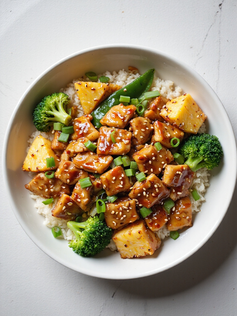 slow cooked pineapple teriyaki chicken