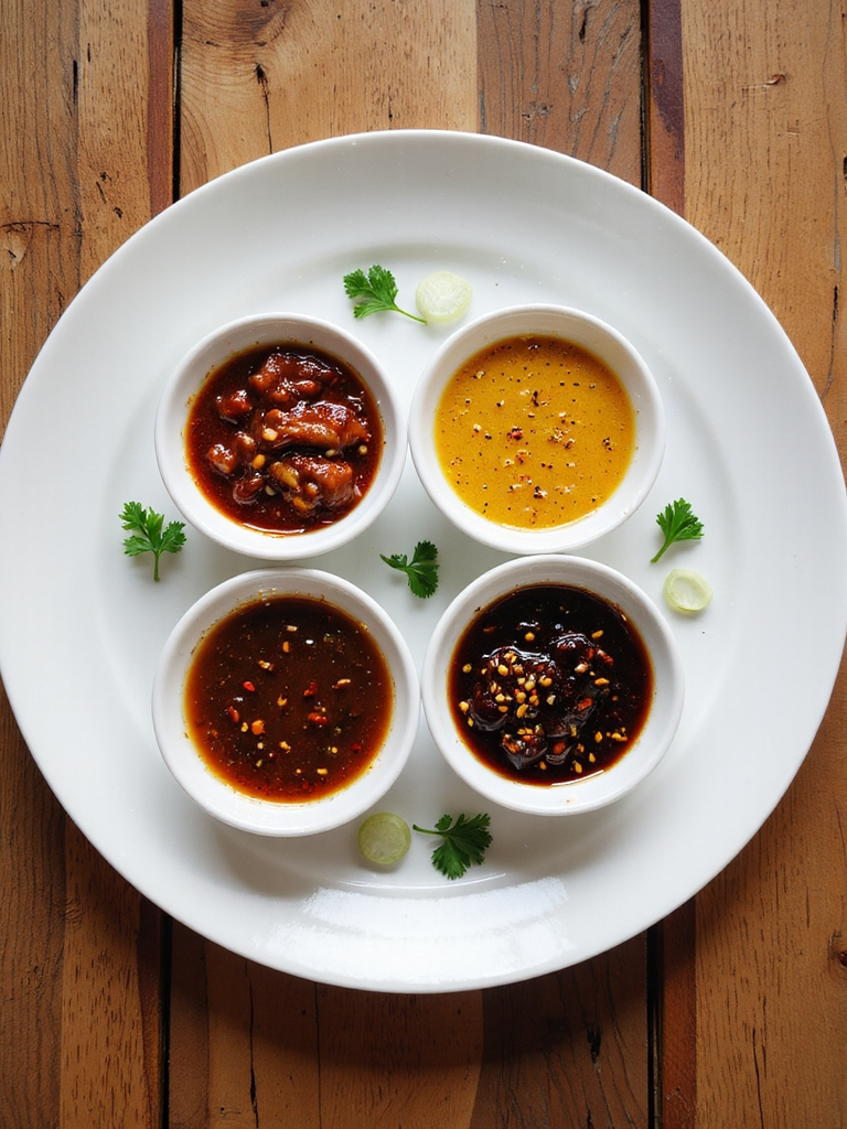 slow cooked rib sauce selection