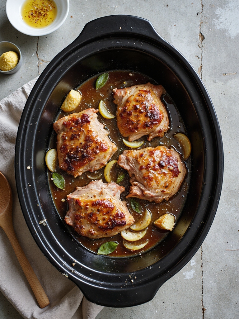 slow cooked seared pork shoulder