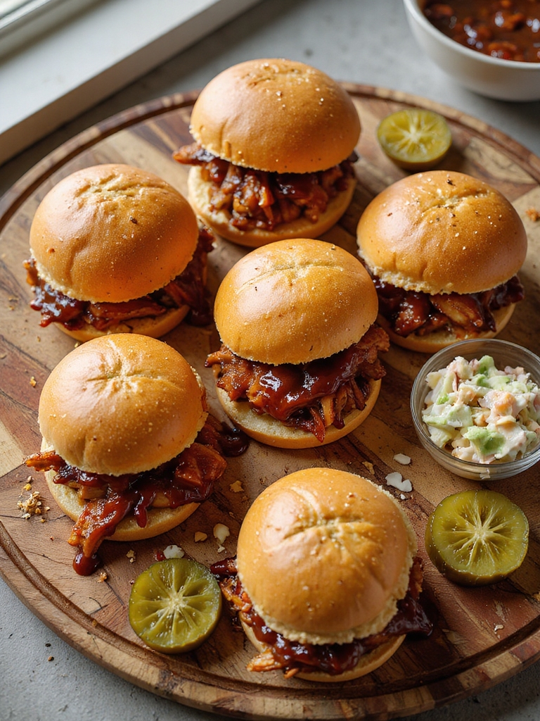 slow cooked shredded bbq pork