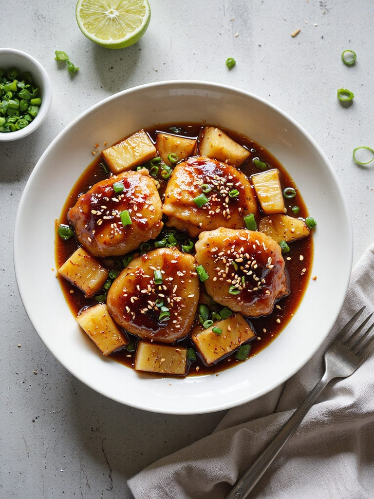 slow cooked sticky teriyaki chicken