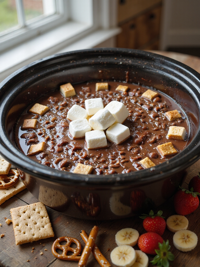 slow cooked sweet gooey desserts