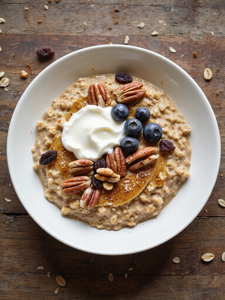 slow cooked sweet steel cut oats