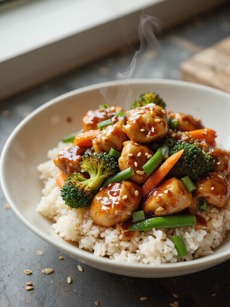 slow cooked sweet teriyaki chicken