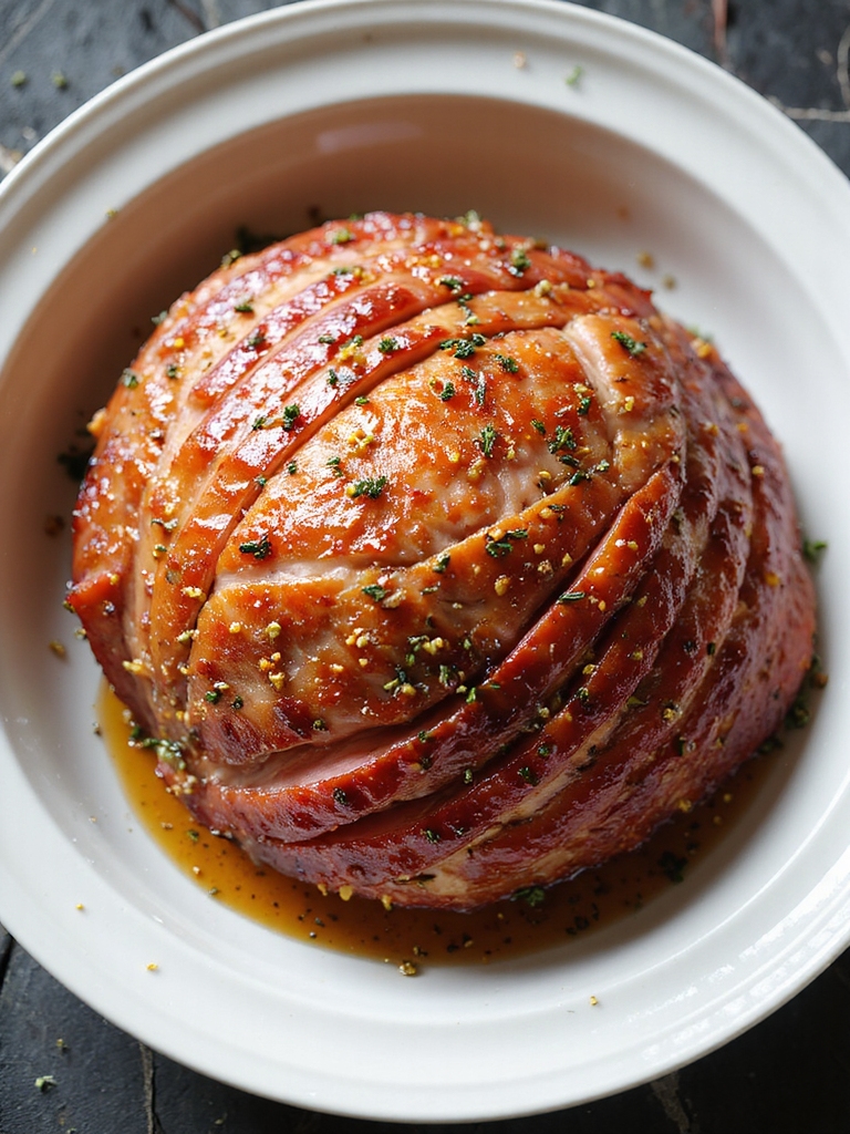 slow cooked tangy maple glaze