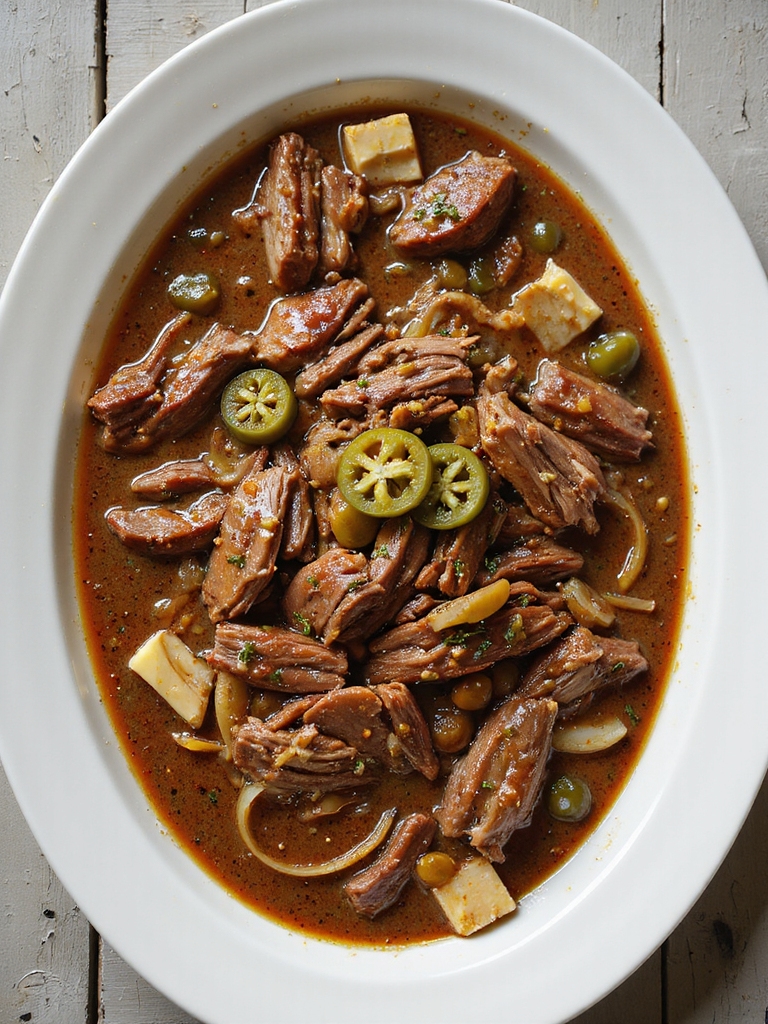 slow cooked tangy seasoned roast