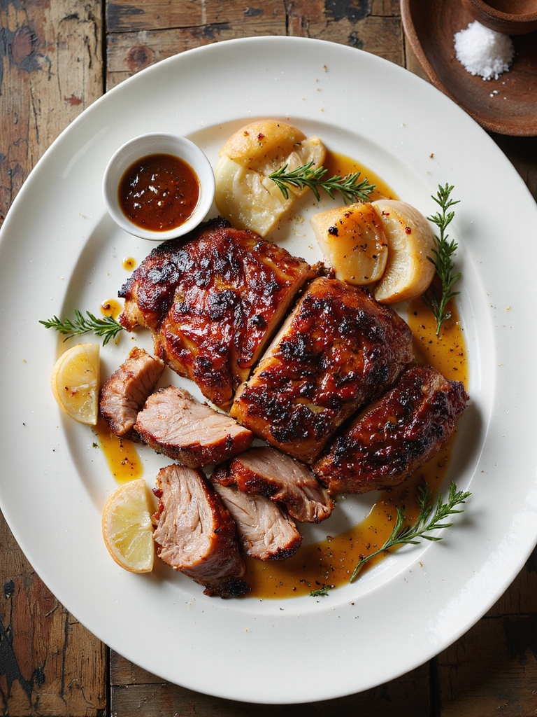 slow cooked tender pork shoulder