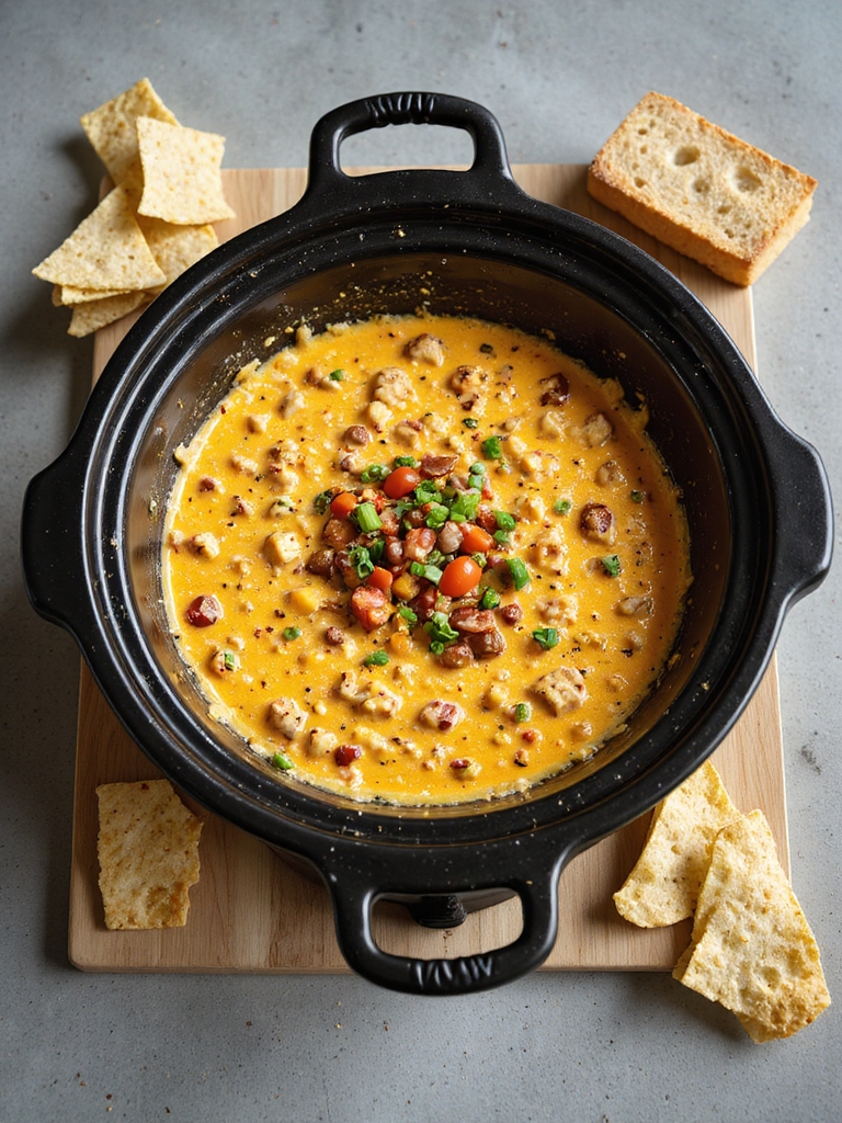 slow cooker creamy cheesy dip