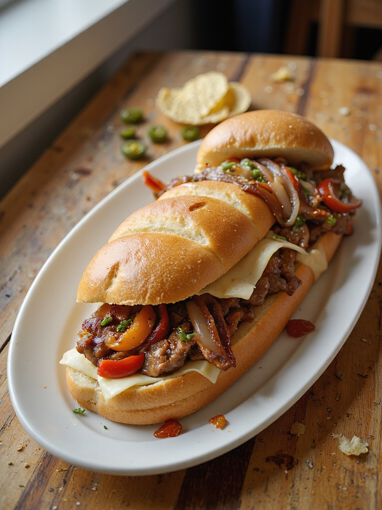 slow cooker philly cheesesteaks