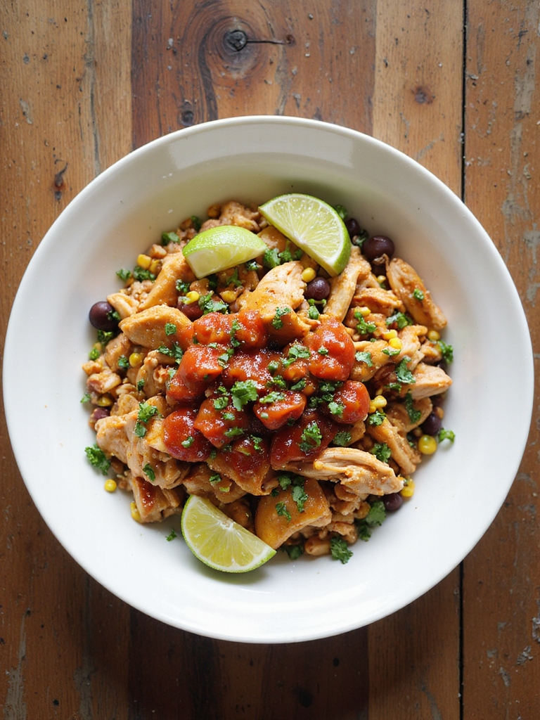 slow cooker salsa shredded chicken