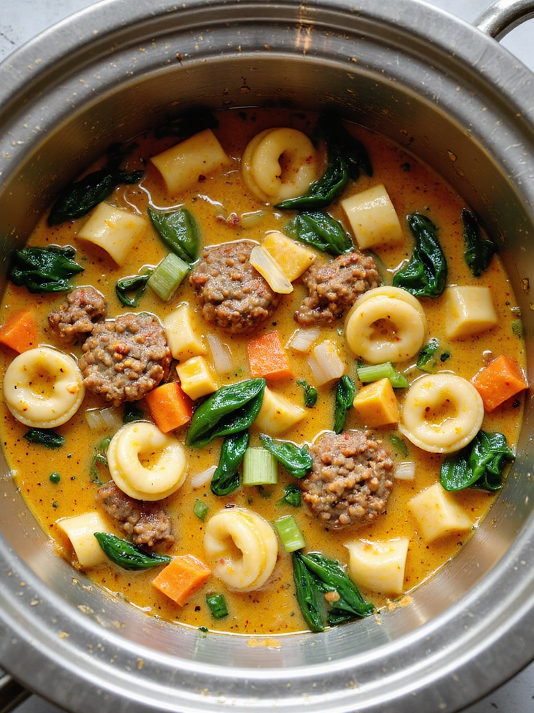 slow cooker tortellini soup