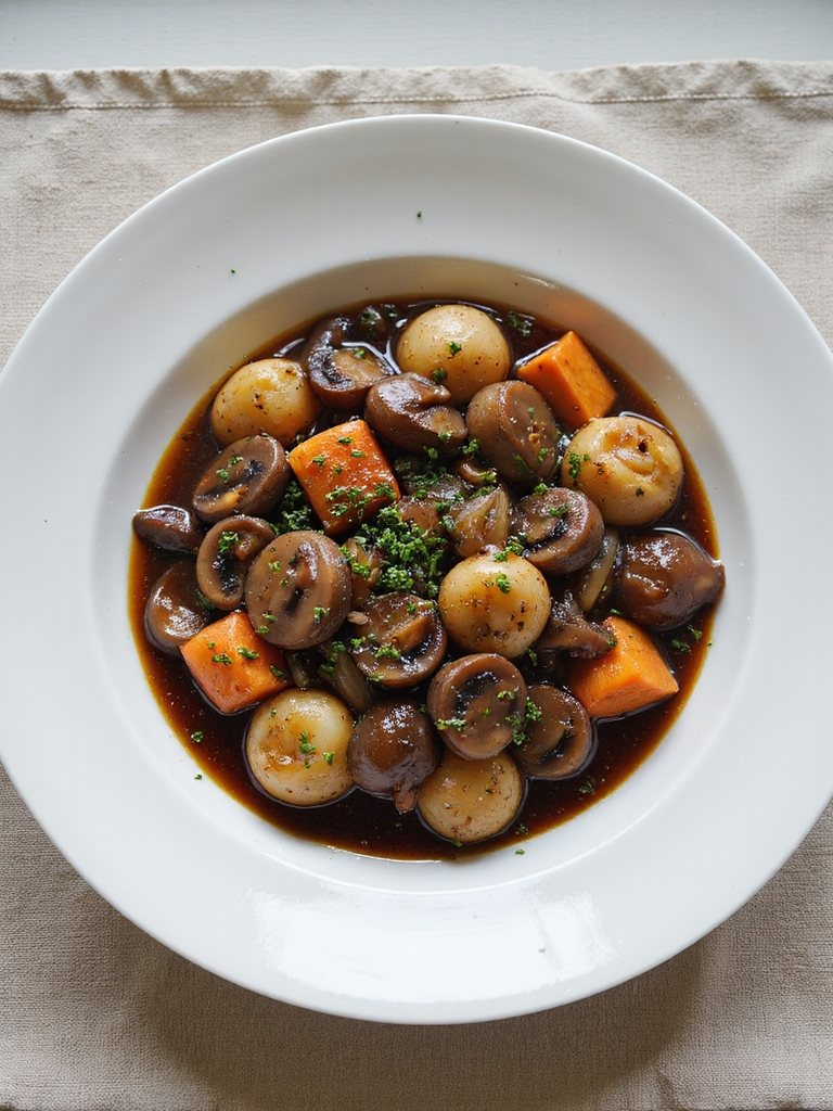 slow roasted mushroom bourguignon perfection