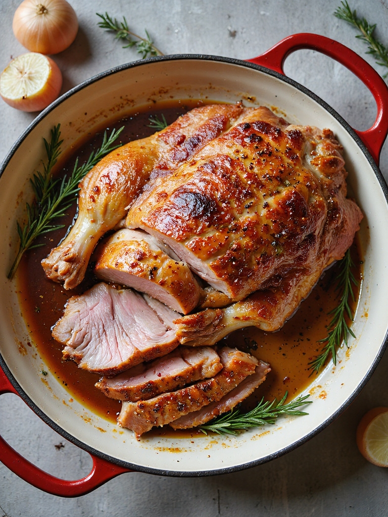 slow roasted pork shoulder crackling