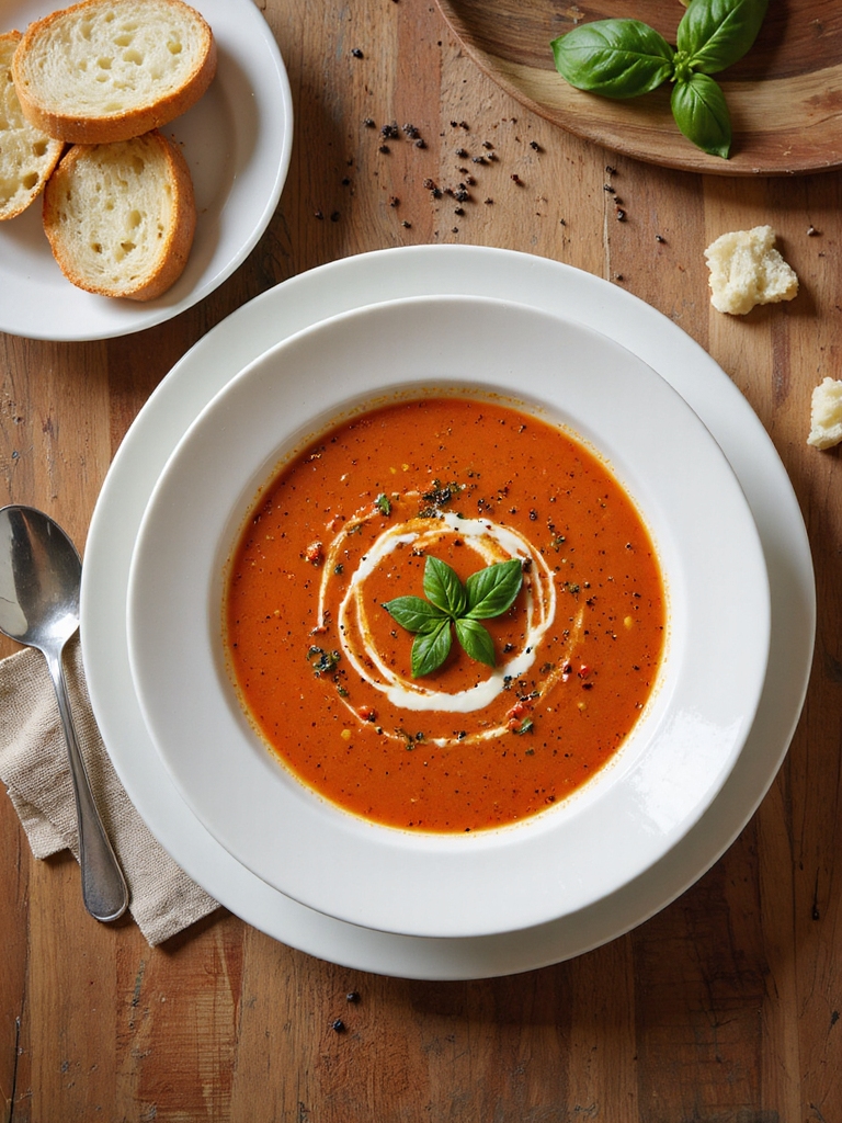 slow simmered creamy tomato soup