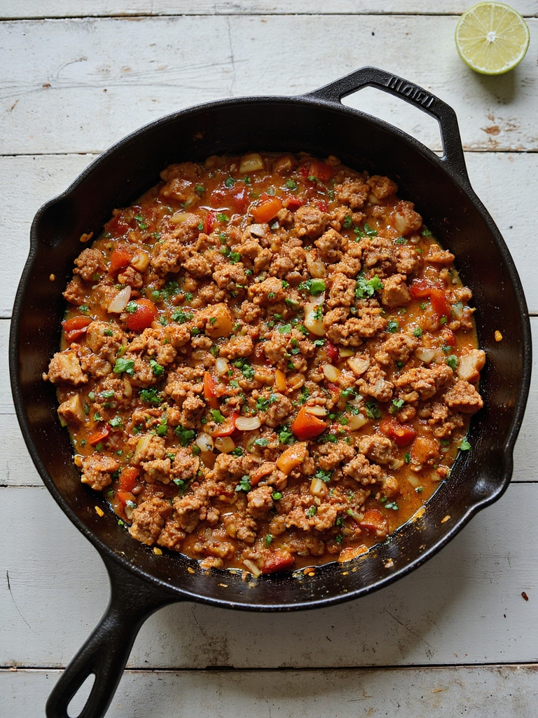 slow simmered flavorful turkey filling