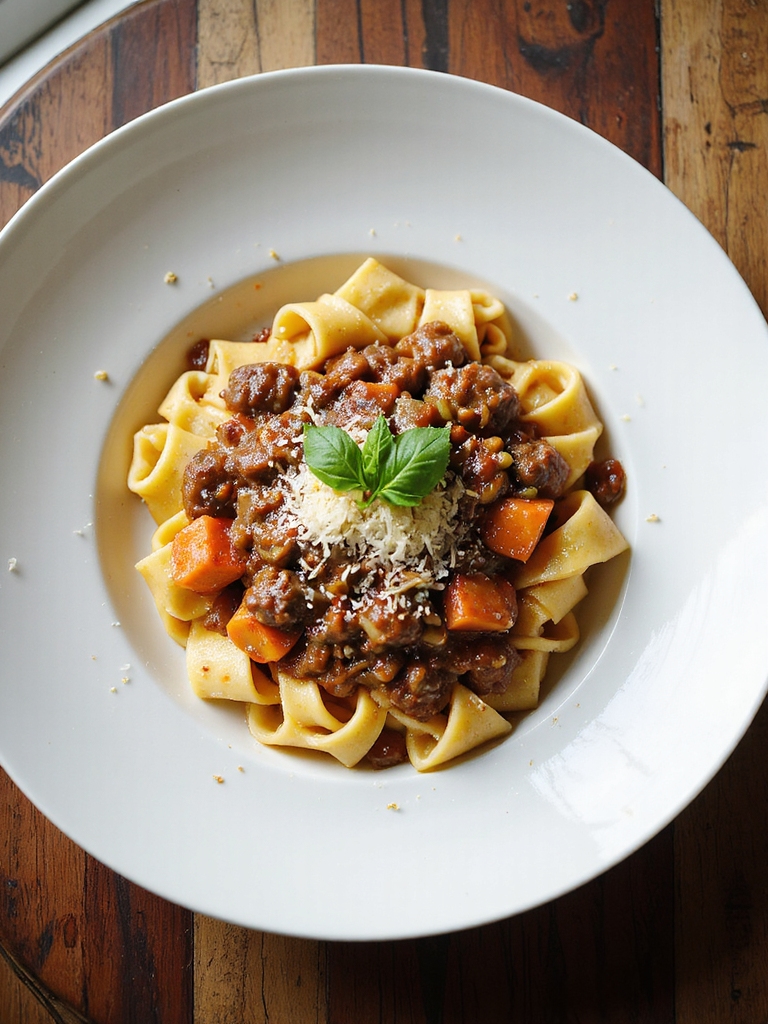 slow simmered lamb ragu