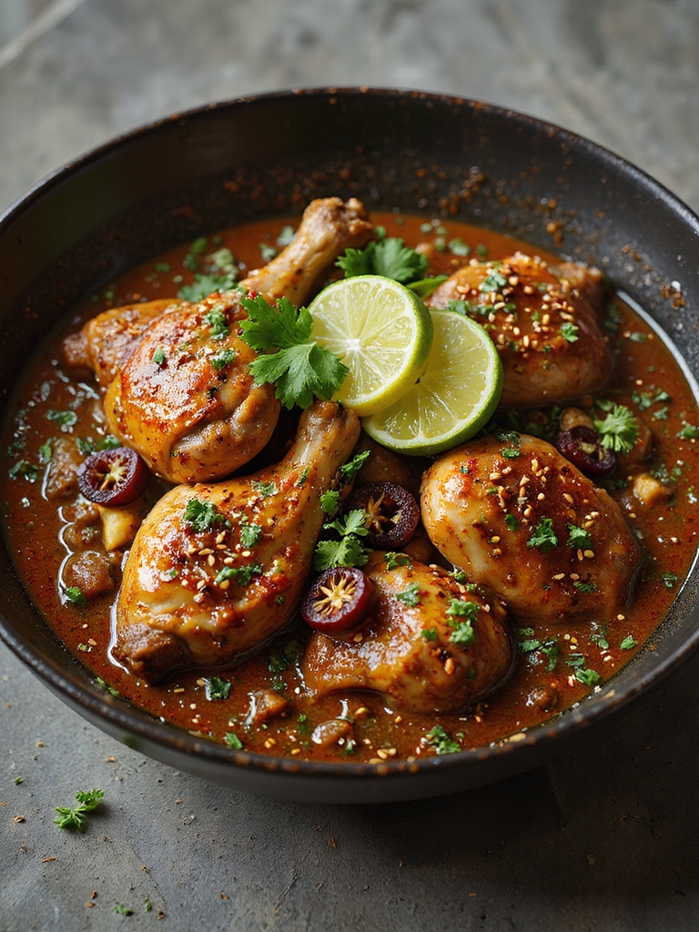 slow simmered mole style chicken