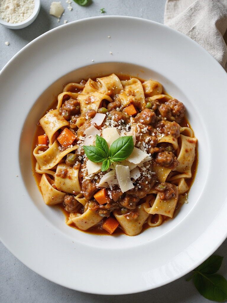 slow simmered pork pappardelle rag