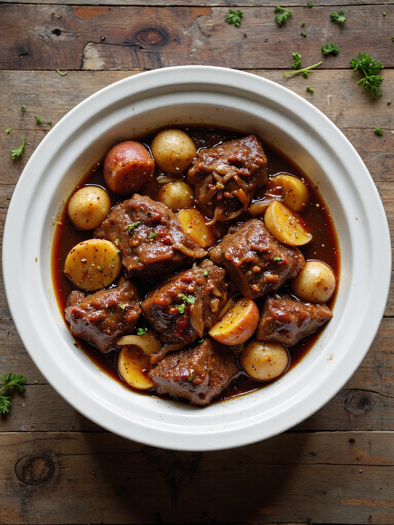 smoky bbq slow cooker stew