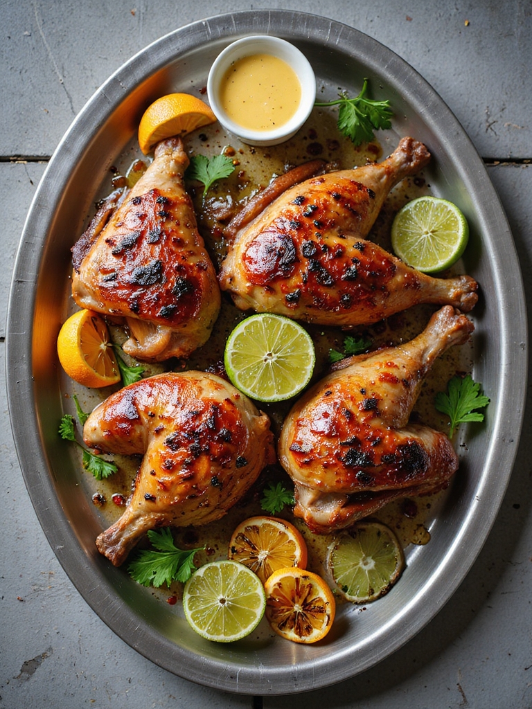 smoky charred citrus turkey