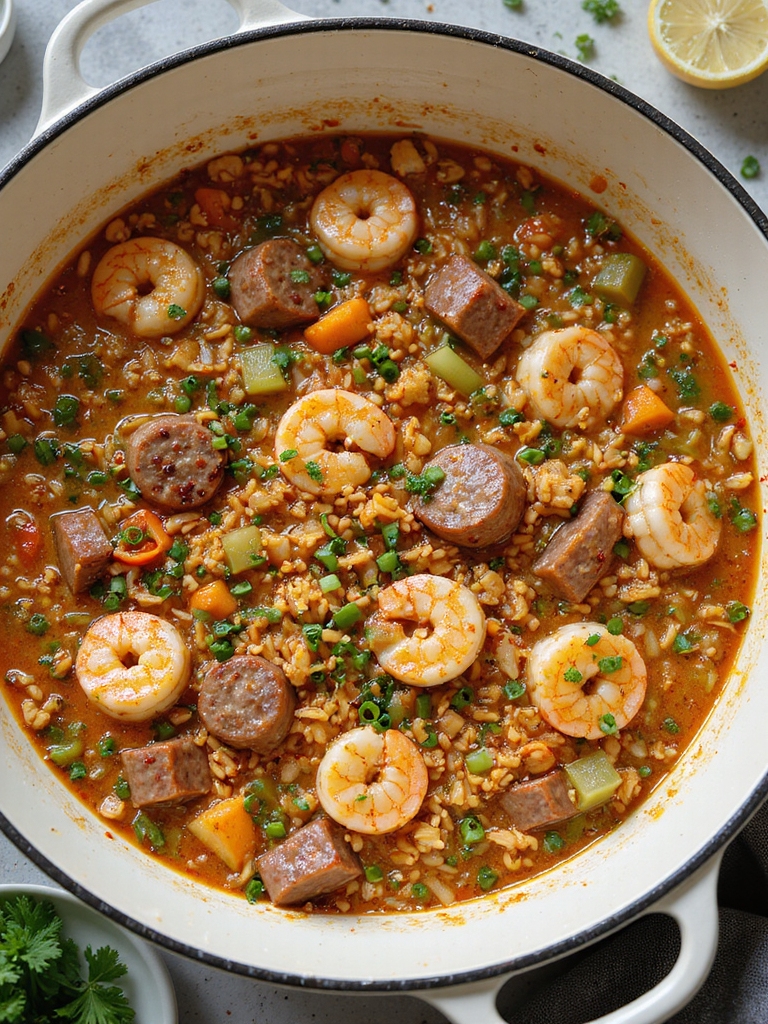 smoky one pot cajun jambalaya
