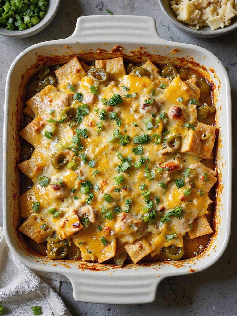 smoky poblano chicken casserole