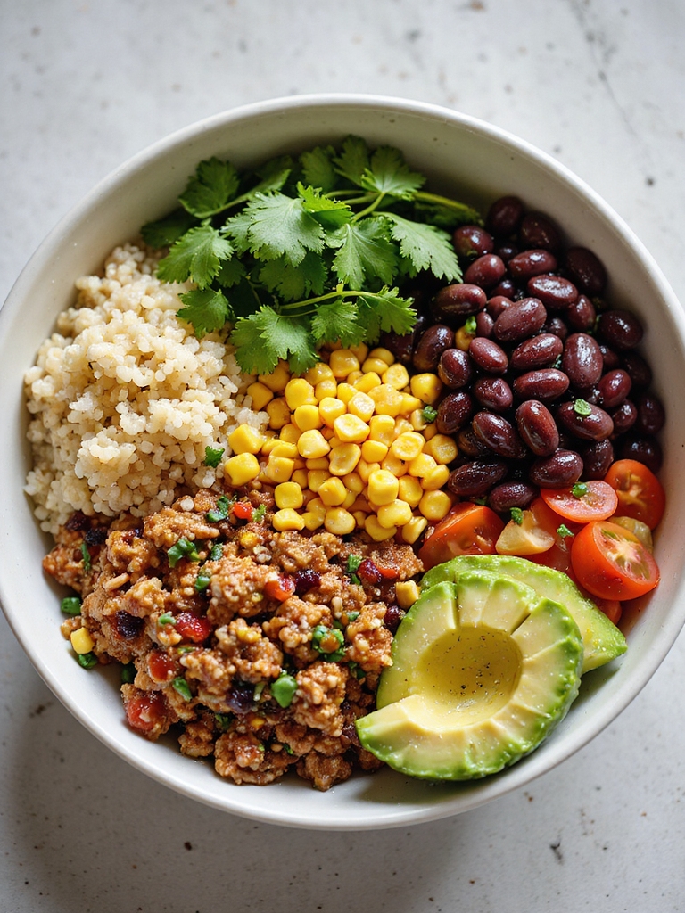 smoky slow cooker quinoa bowl
