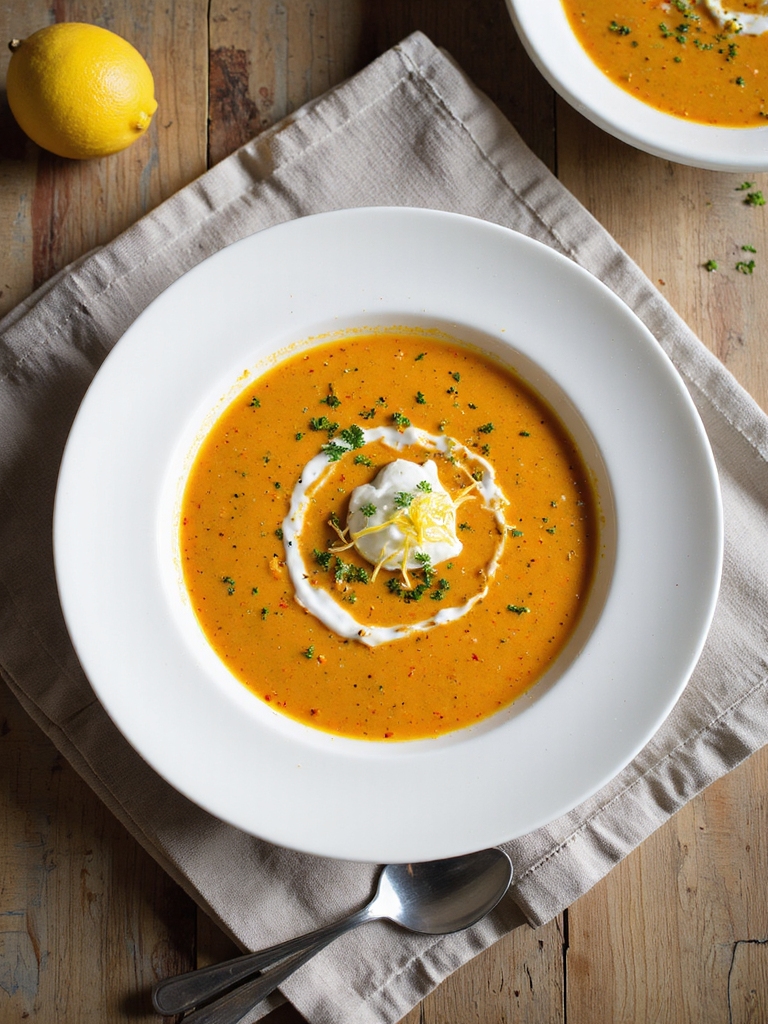 soothing ginger carrot soup