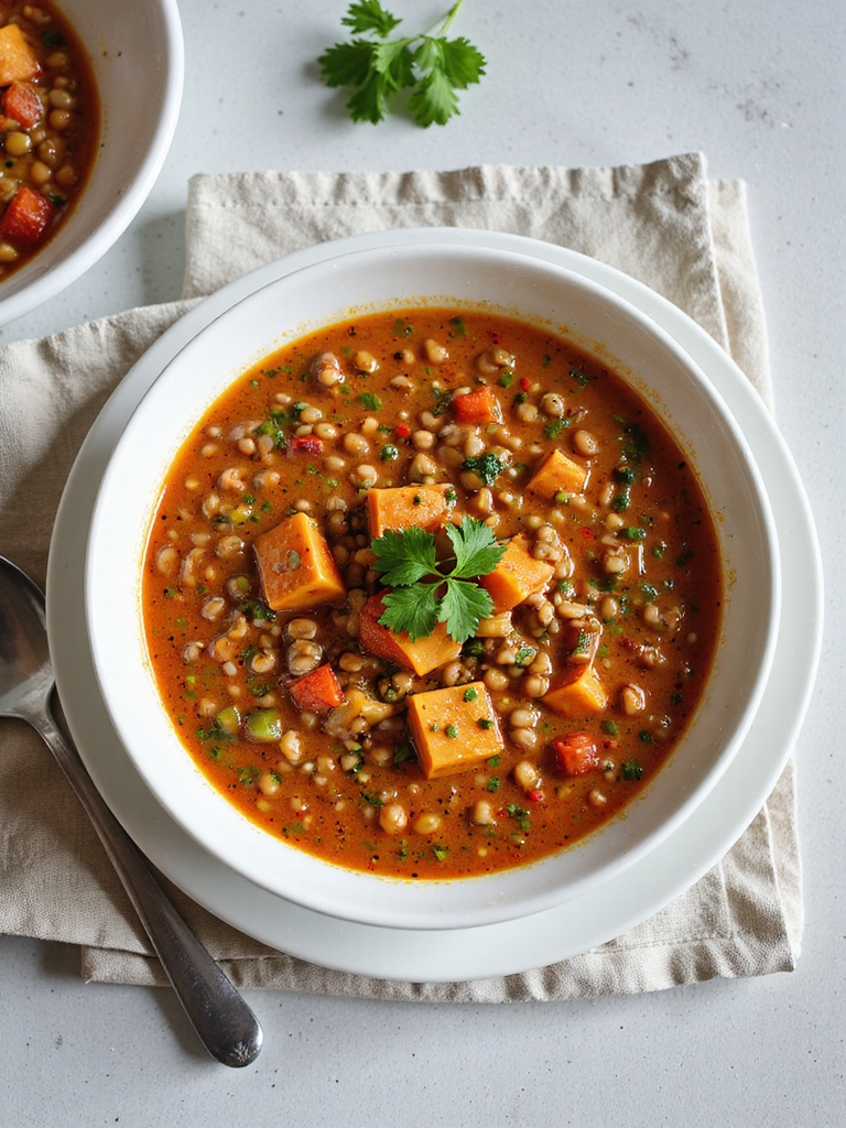 spiced lentil tomato stew