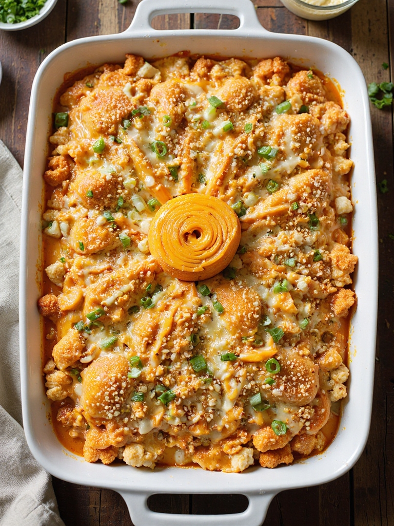 spicy buffalo chicken casserole