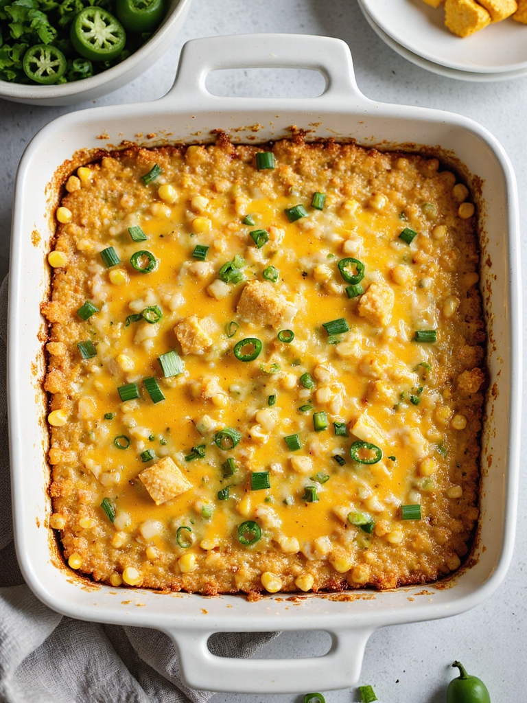 spicy cheesy jalape o corn casserole