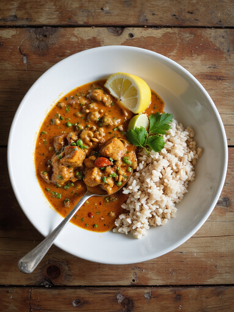 spicy creamy red lentils