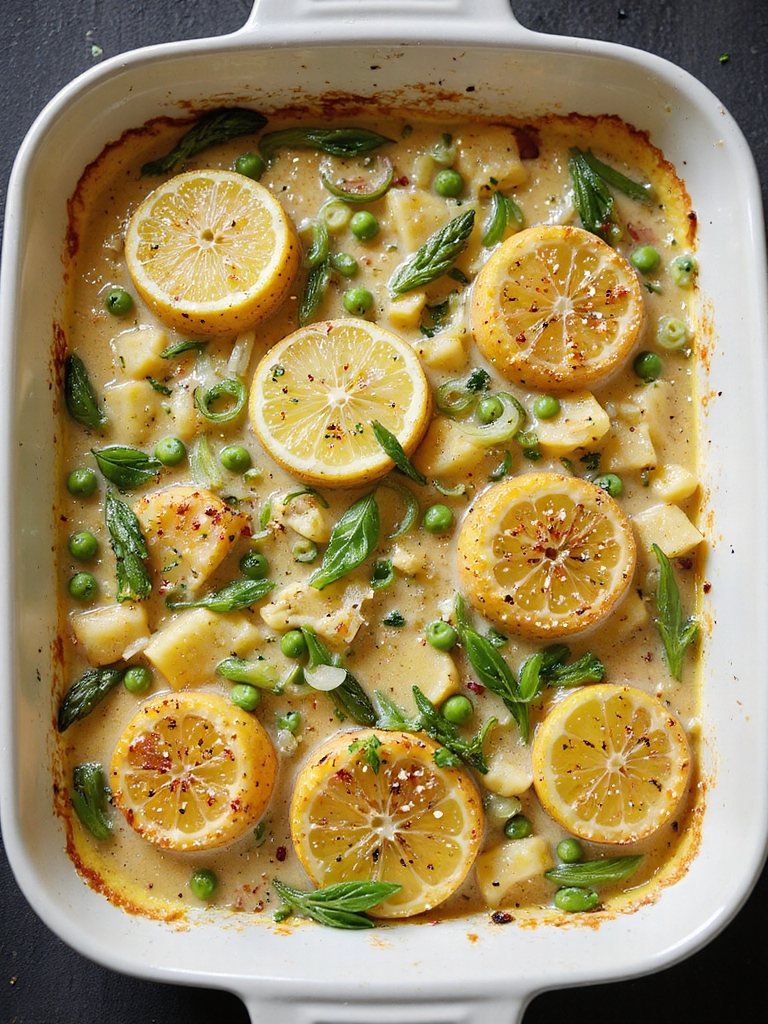 spring potato asparagus gratin