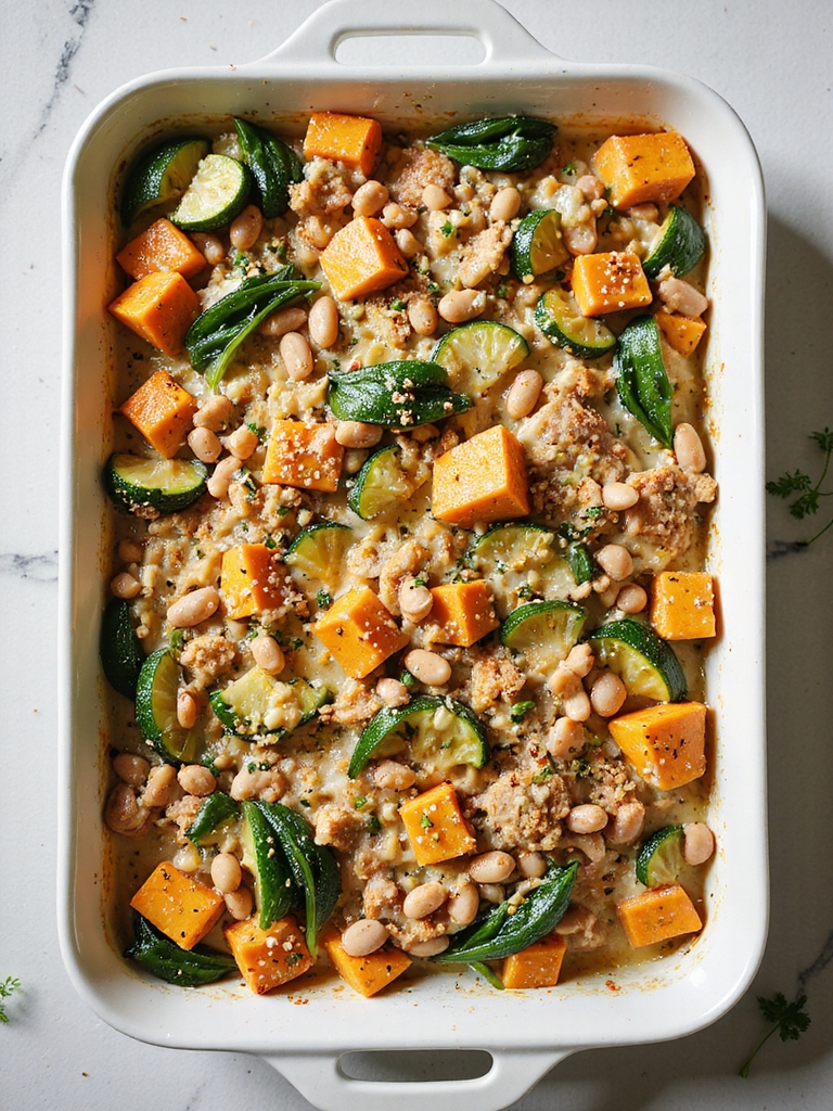 staggered roasted vegetable casserole