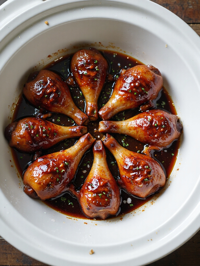 sticky smoky slow cooked drumsticks