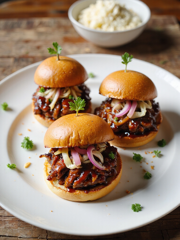 sweet and smoky glazed sliders