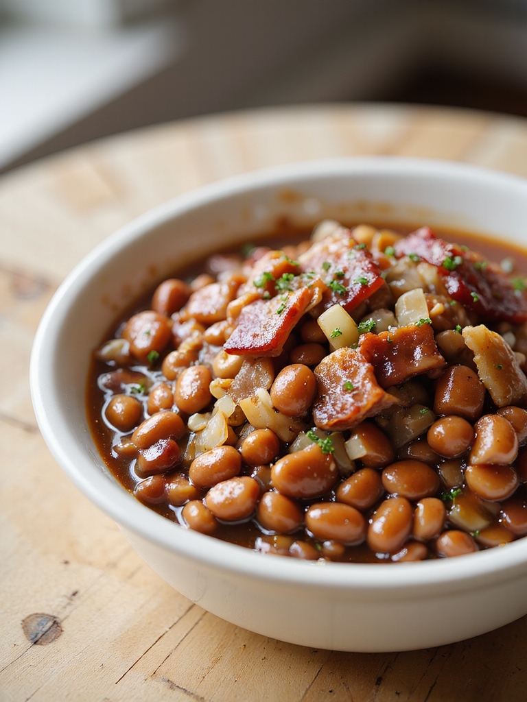 sweet smoky backyard baked beans