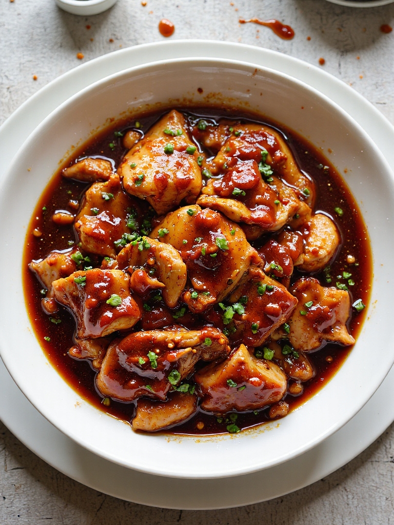 sweet smoky tangy shredded chicken