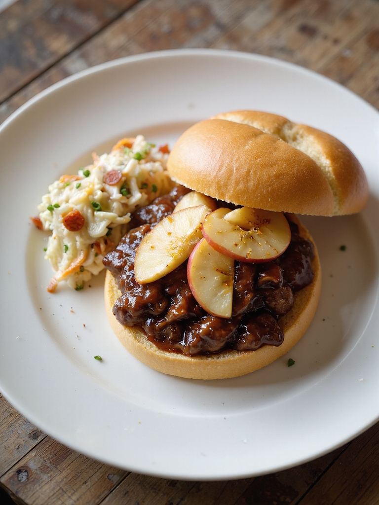 sweet tangy apple maple sloppy