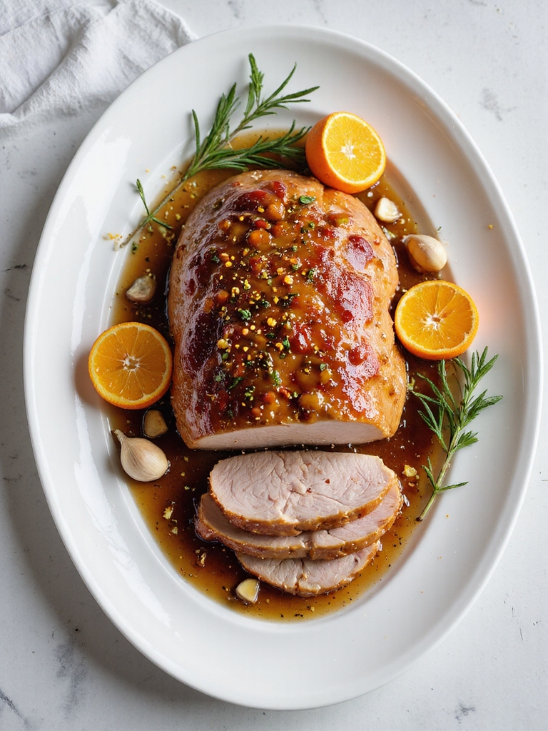 tangy orange rosemary pork