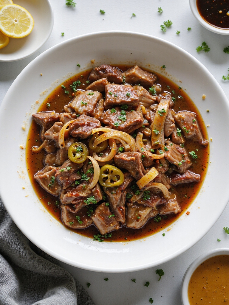 tangy slow cooked pepperoncini steak