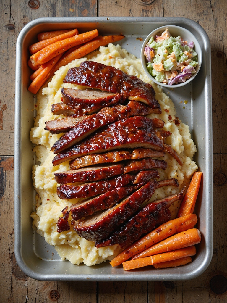 tender braised triple glazed pork