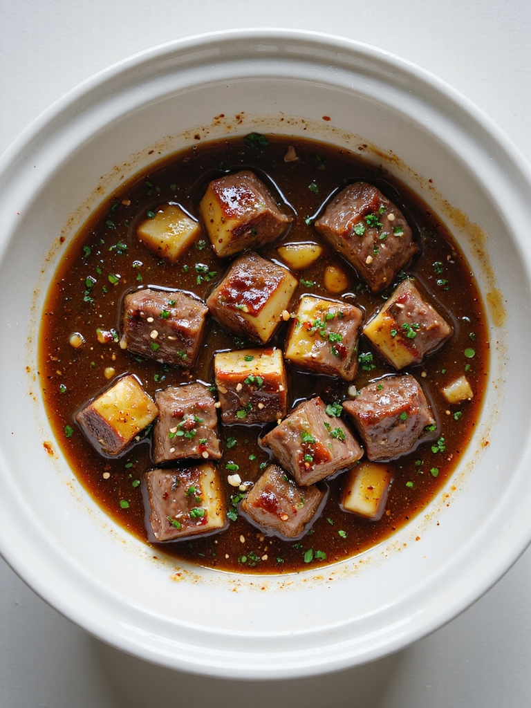 tender garlic butter steak bites