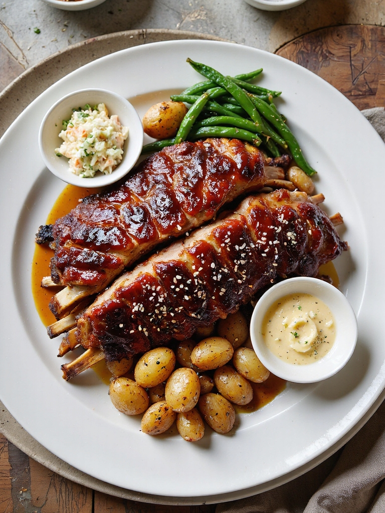 tender ribs crispy caramelized finish