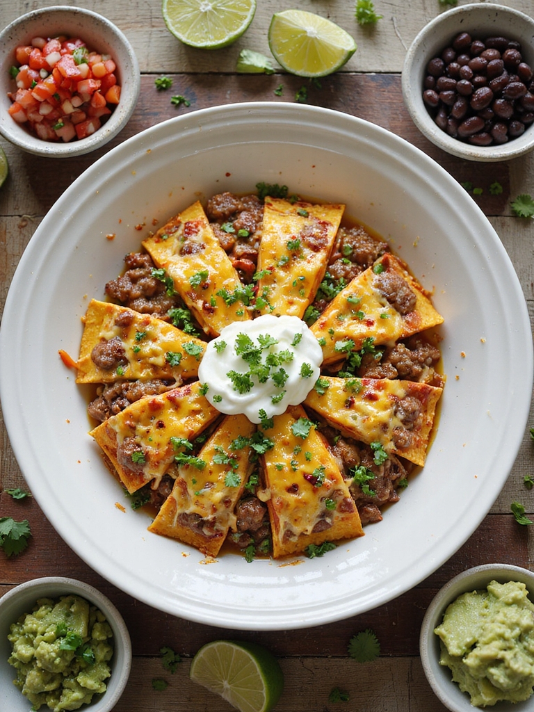 tex mex casserole with sides
