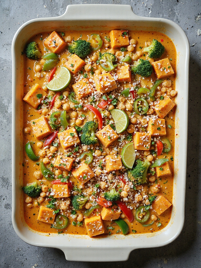 thai coconut curry vegetable casserole