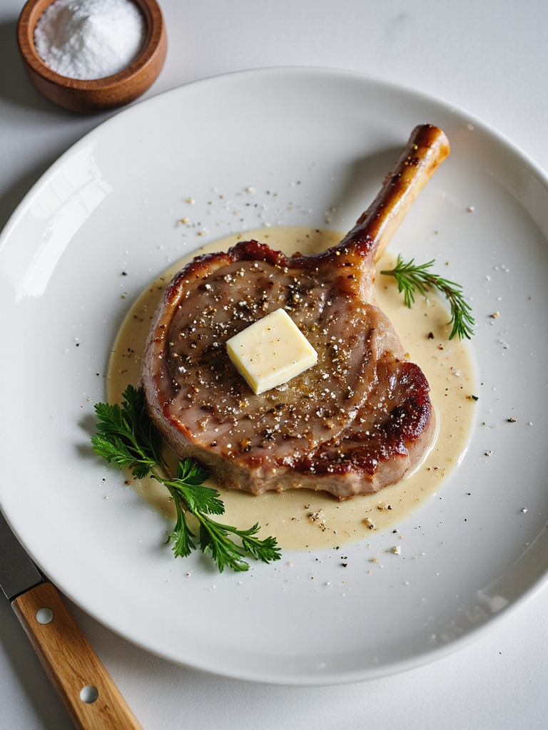 thick bone in stuffed chops
